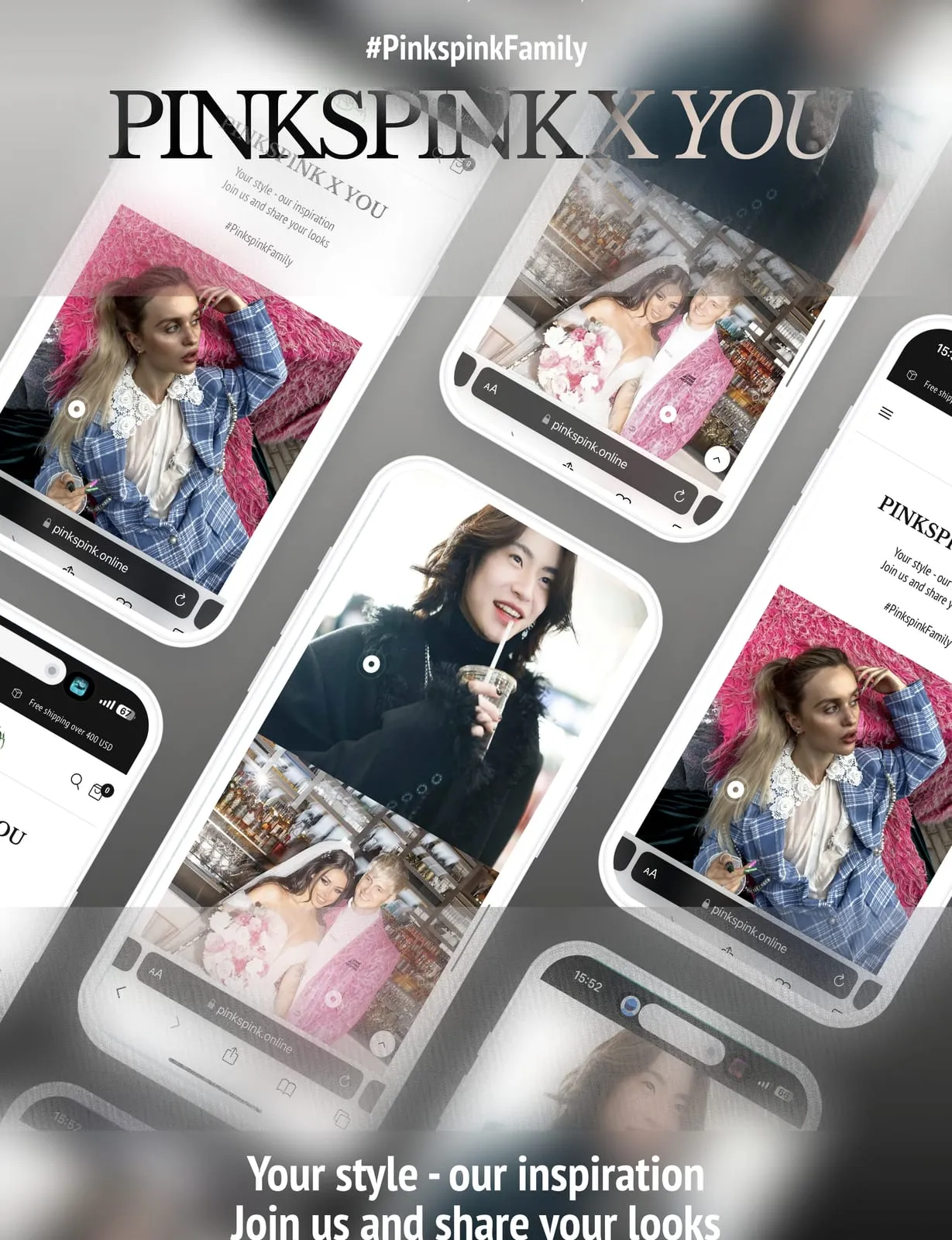 Pinkspink x You campaign built from customer photos
