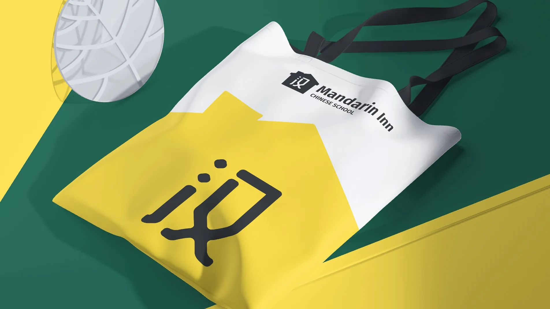 A branded tote bag